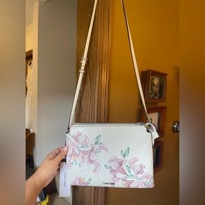 Calvin Klein Floral crossbody bag